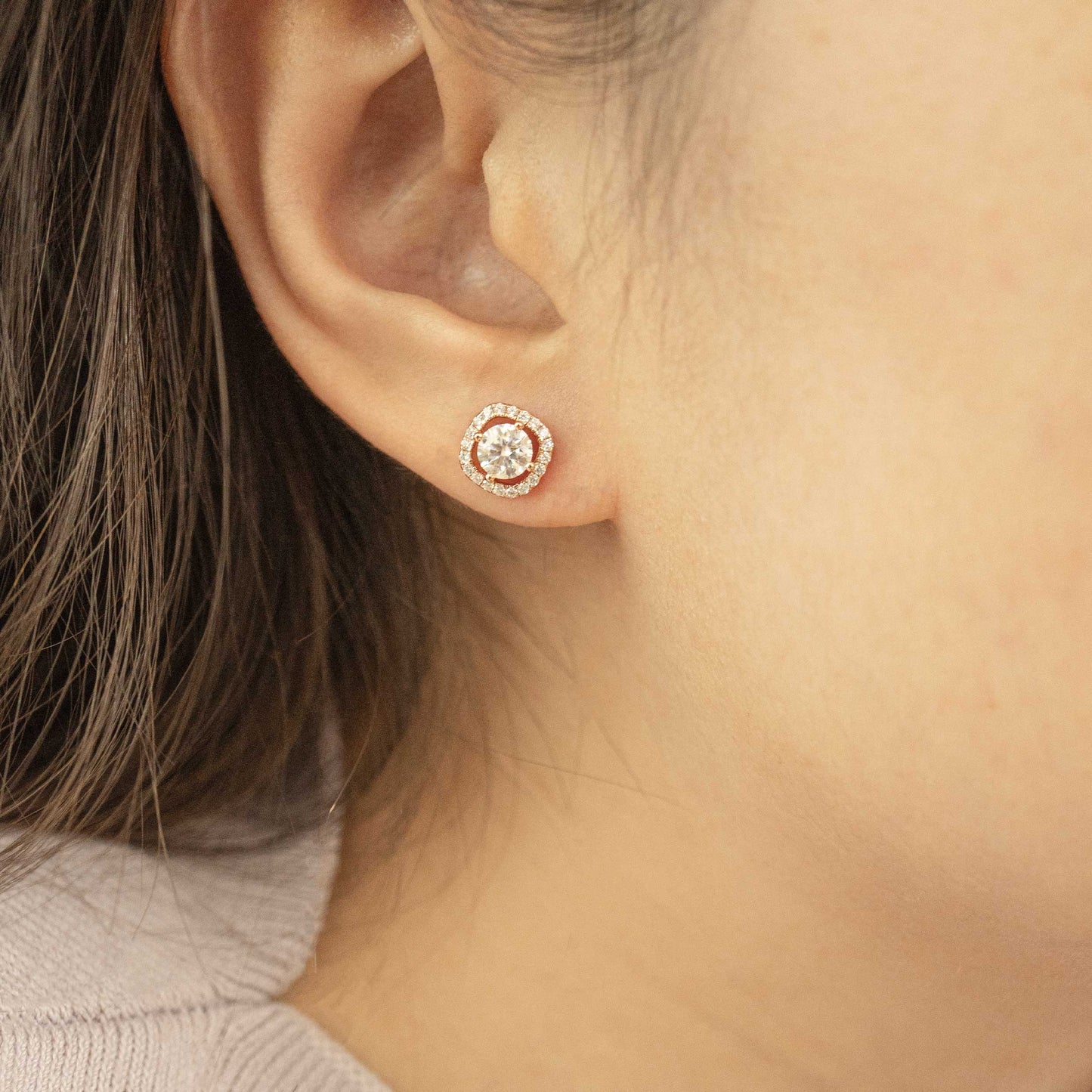 Rose Rhombus Studs