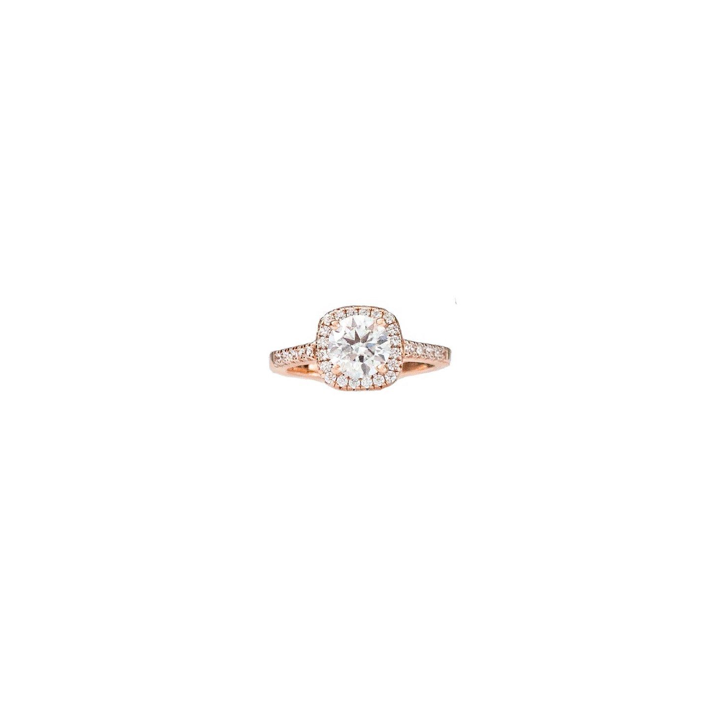 Rose Halo Rhombus Ring