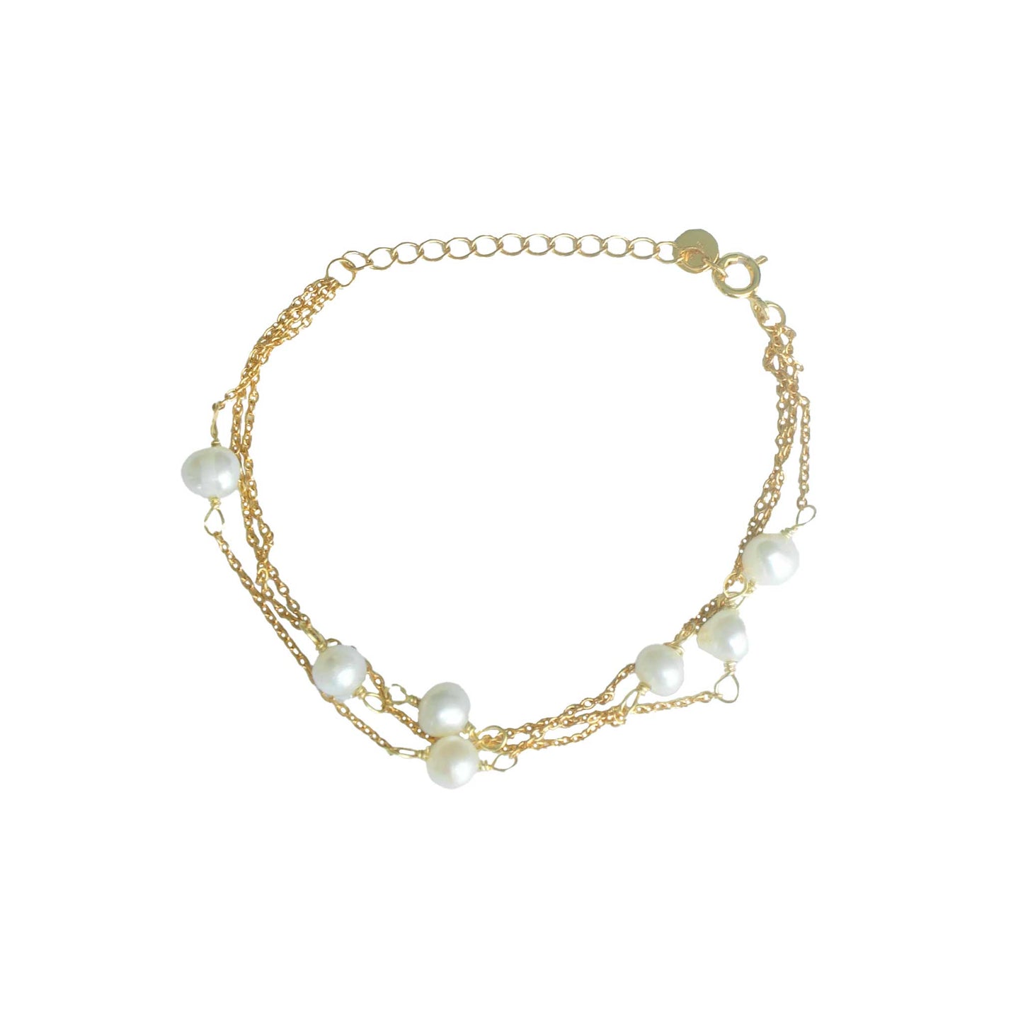 Gold Layer Freshwater Pearl Bracelet