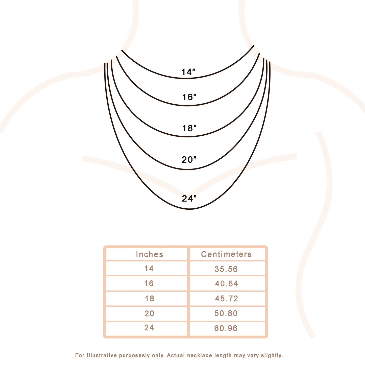 Solid White Gold Initial Necklace