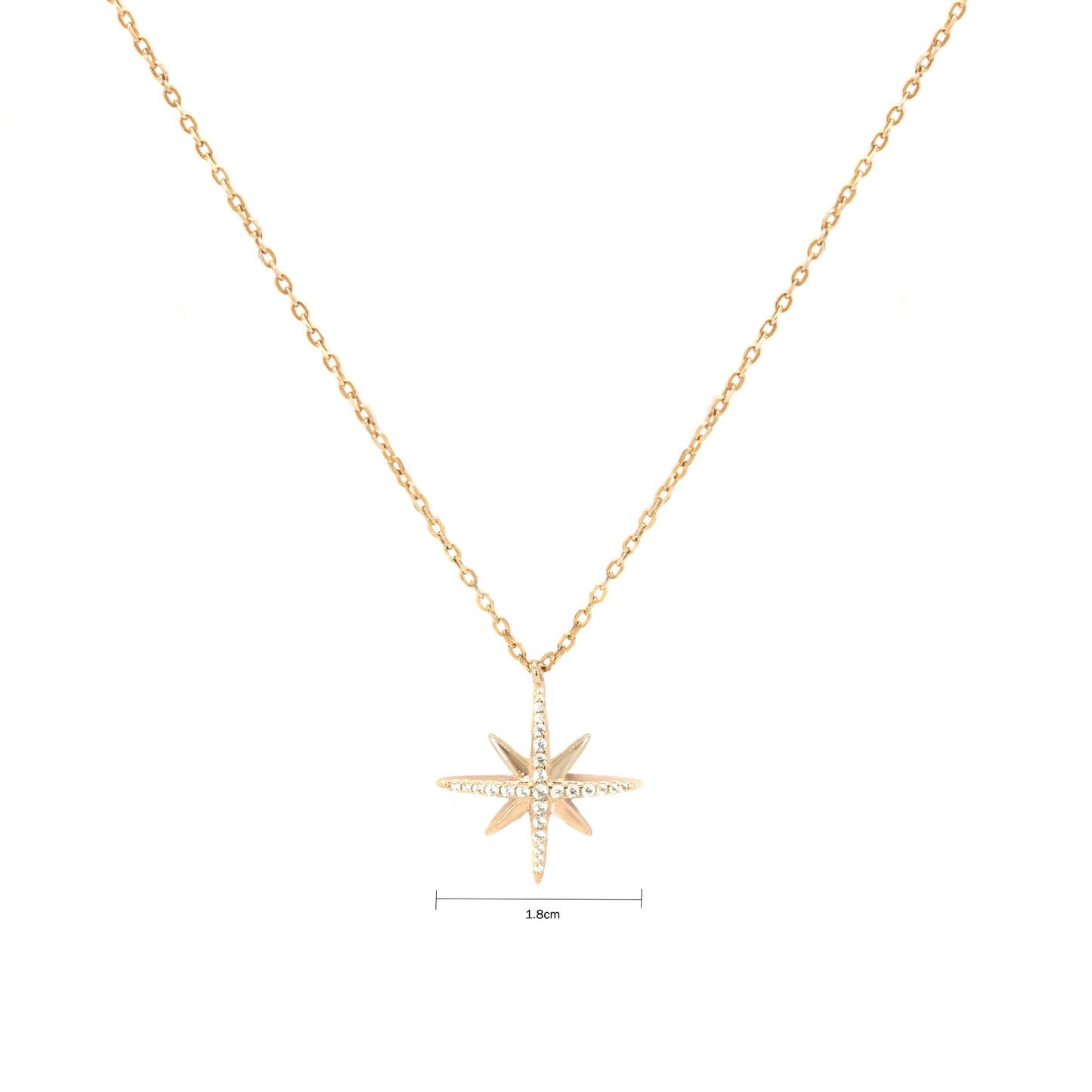 Rose Gold Celestine Necklace (Medium) - justinejewellery