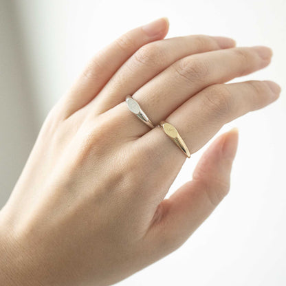 Solid Yellow Gold Signet Ring