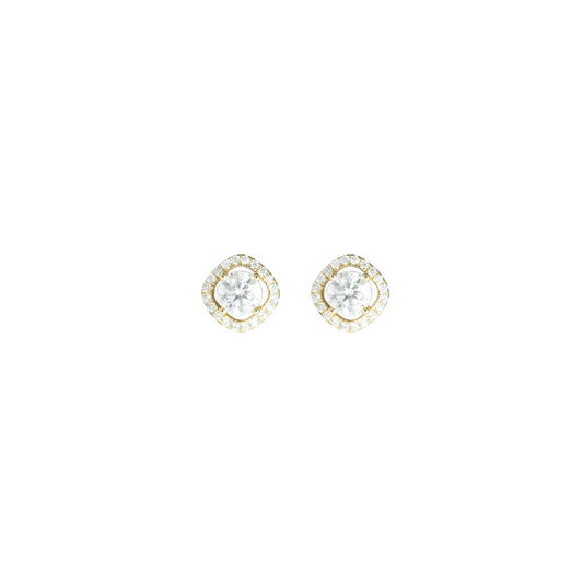 Gold Rhombus Studs