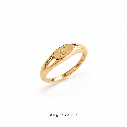 Solid Gold Signet Ring