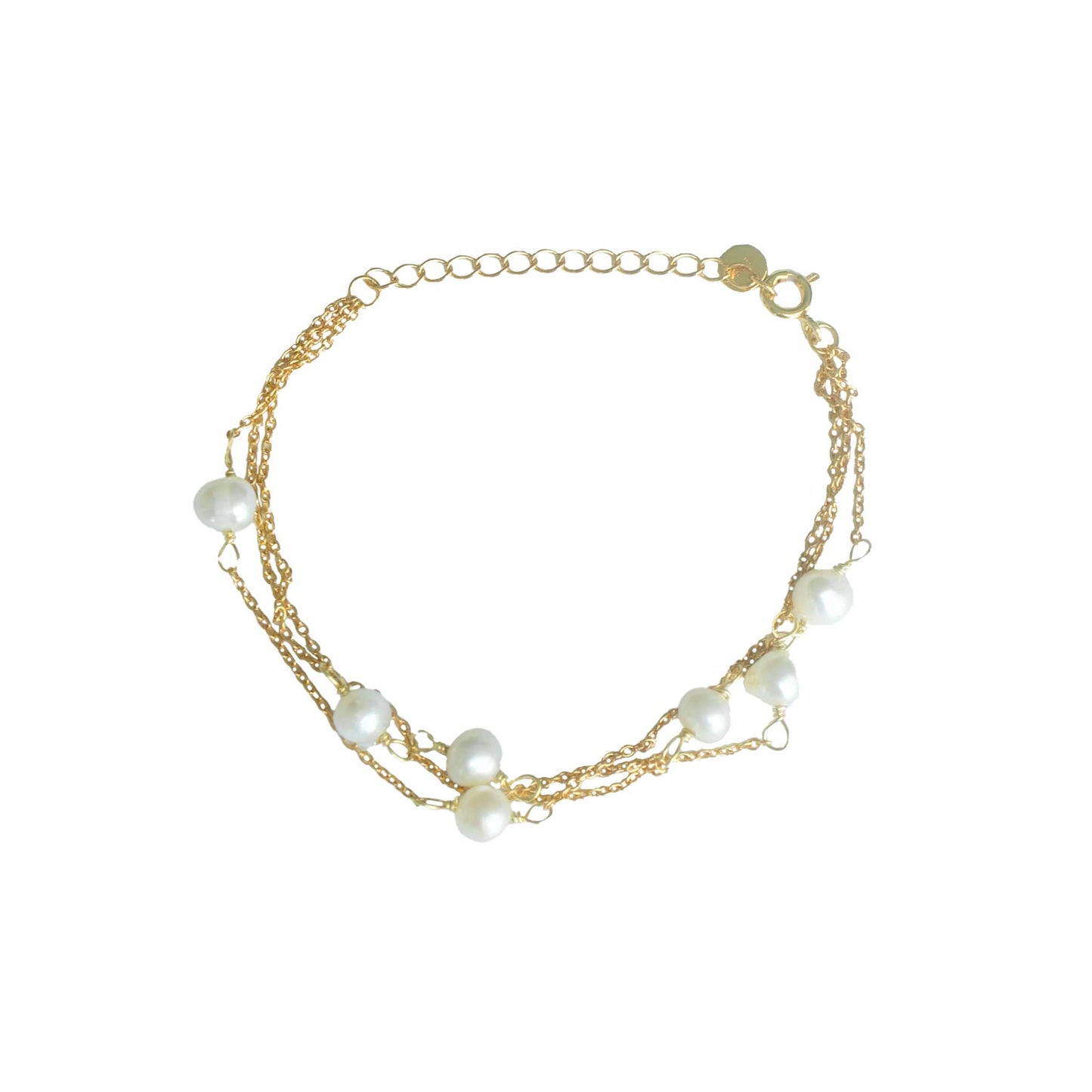 Gold Layer Freshwater Pearl Bracelet