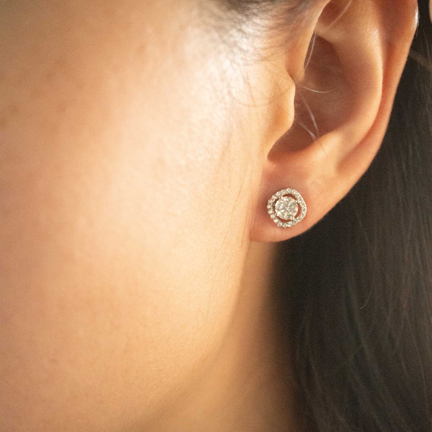 Silver Rhombus Studs