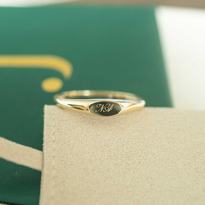 Solid Gold Signet Ring