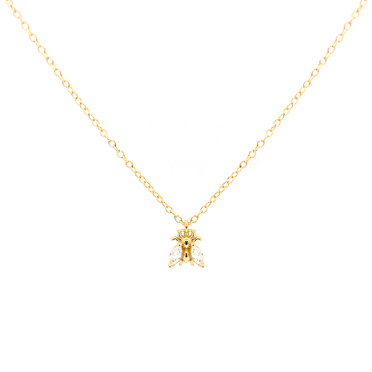 Gold Claire Bug Necklace - justinejewellery