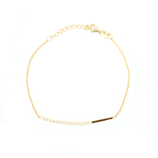 Gold Leanne Cubic Bracelet - justinejewellery