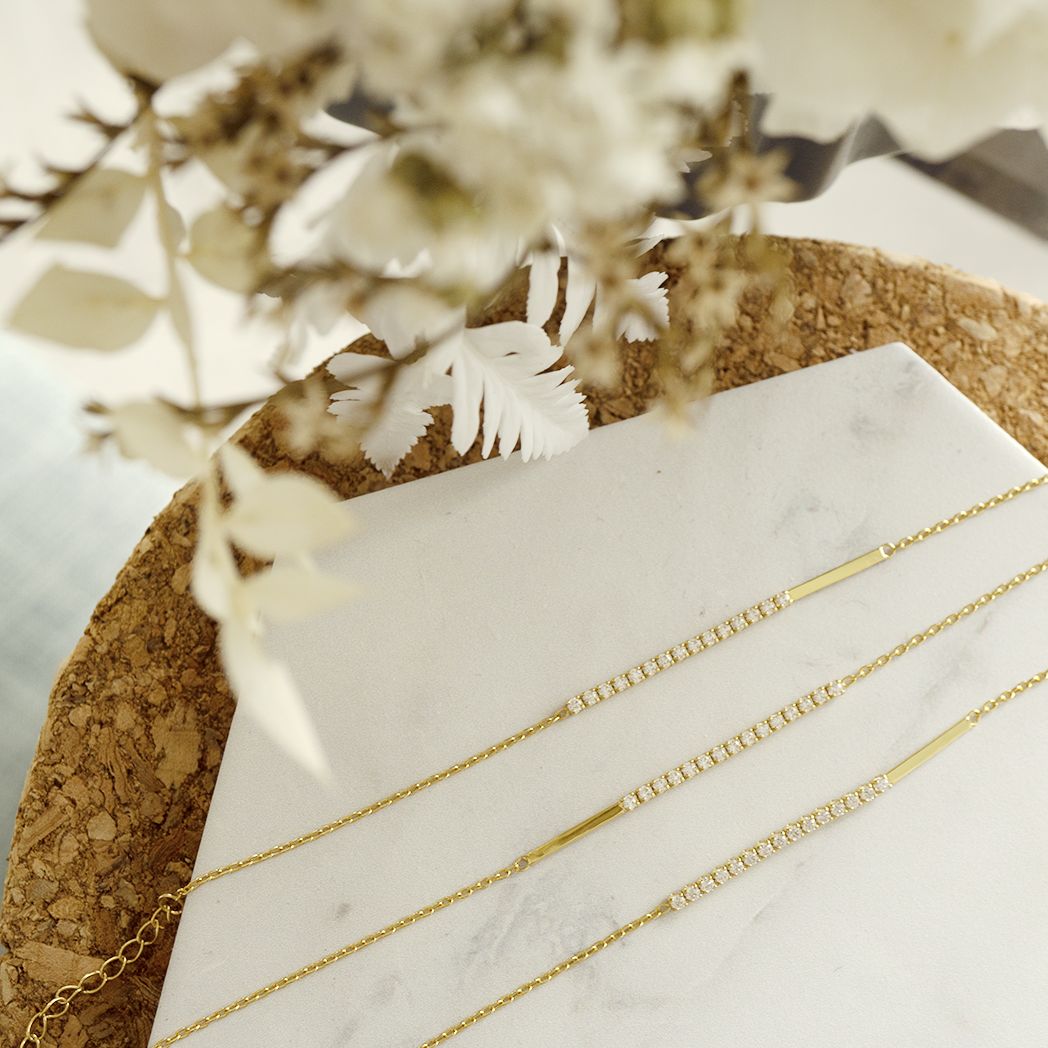 Gold Leanne Cubic Bracelet - justinejewellery