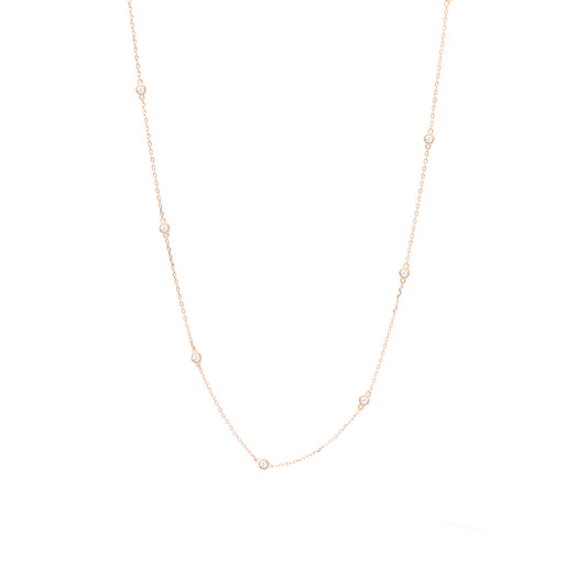 Rose Gold Pleiades Necklace - justinejewellery