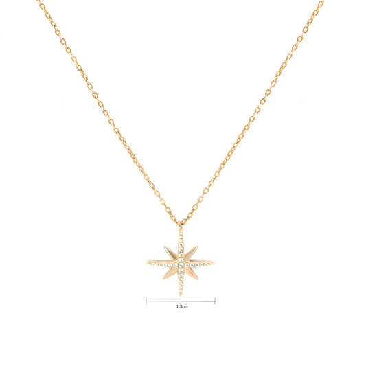 Rose Gold Celestine Necklace (Small) - justinejewellery