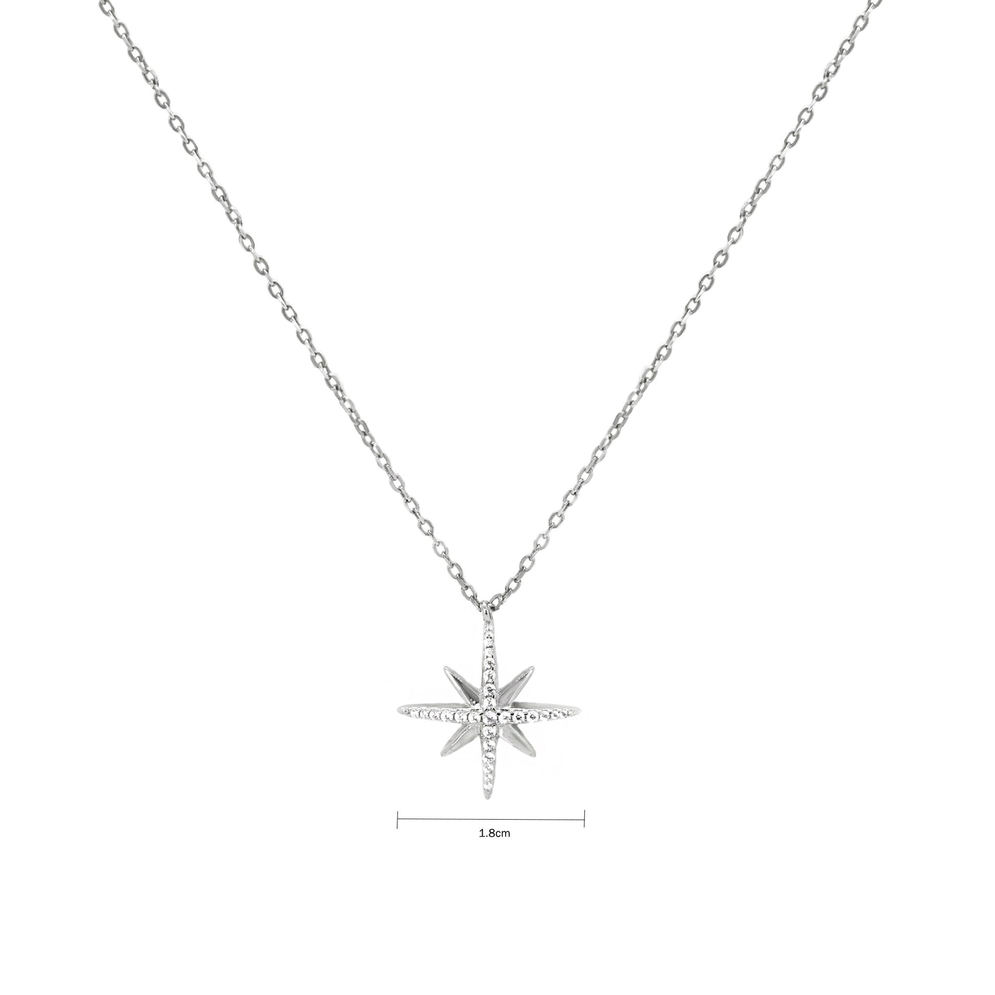 Silver Celestine Necklace (Medium) - justinejewellery