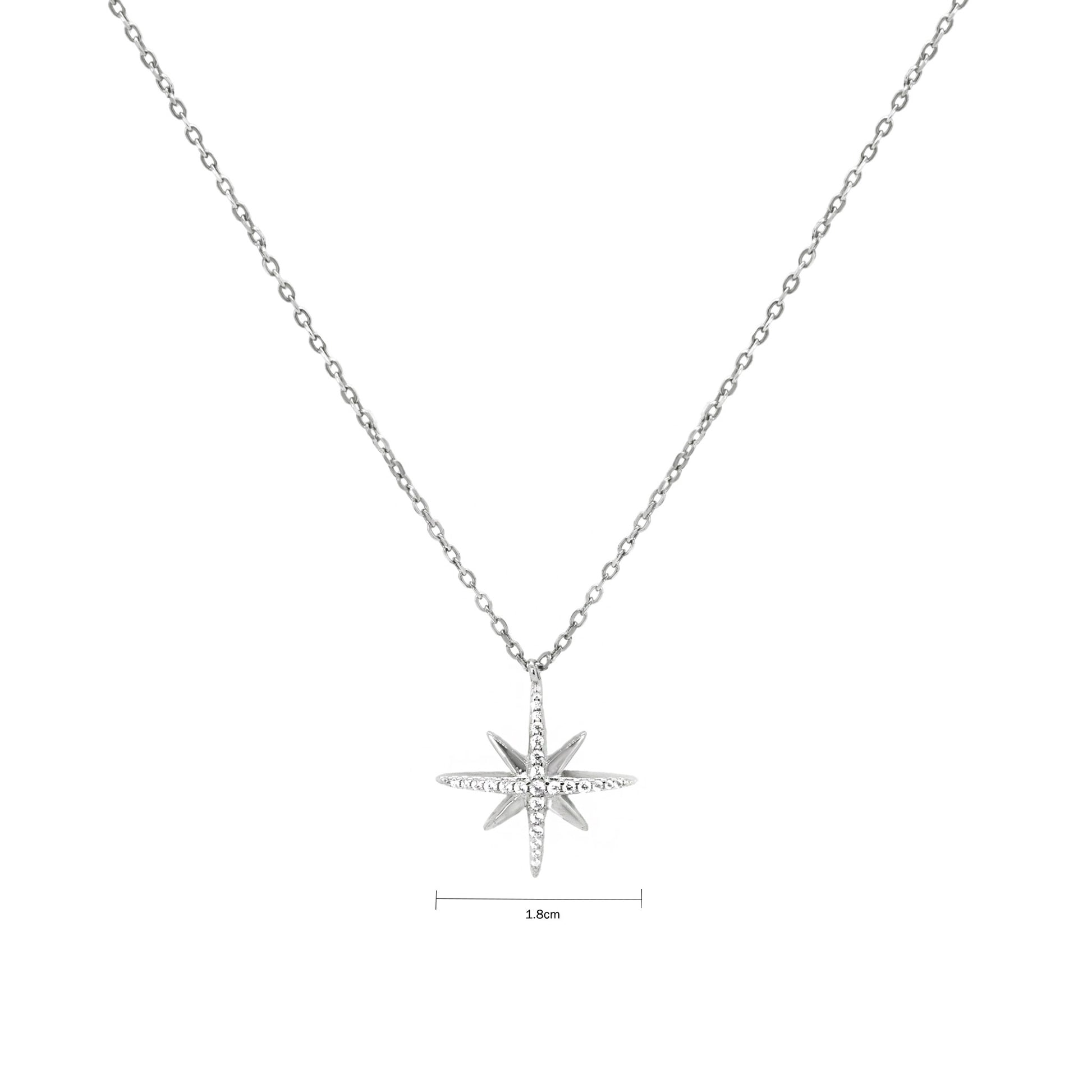 Silver Celestine Necklace (Medium) - justinejewellery