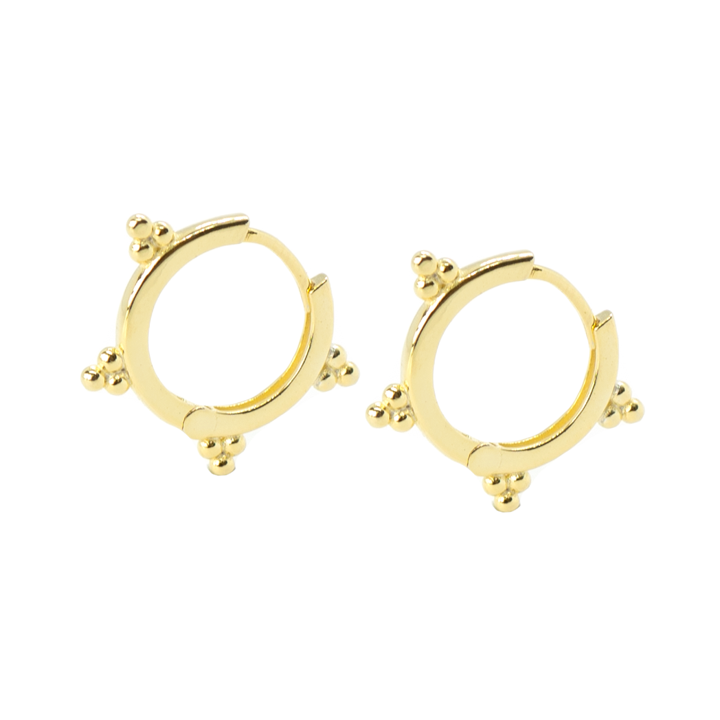 Gold Tessa Hoop Earrings - justinejewellery
