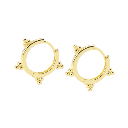 Gold Tessa Hoop Earrings - justinejewellery